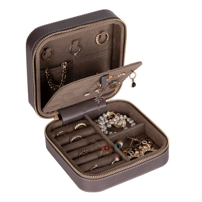 Amanda Leather Jewelry Box, Large Mizuri Leather