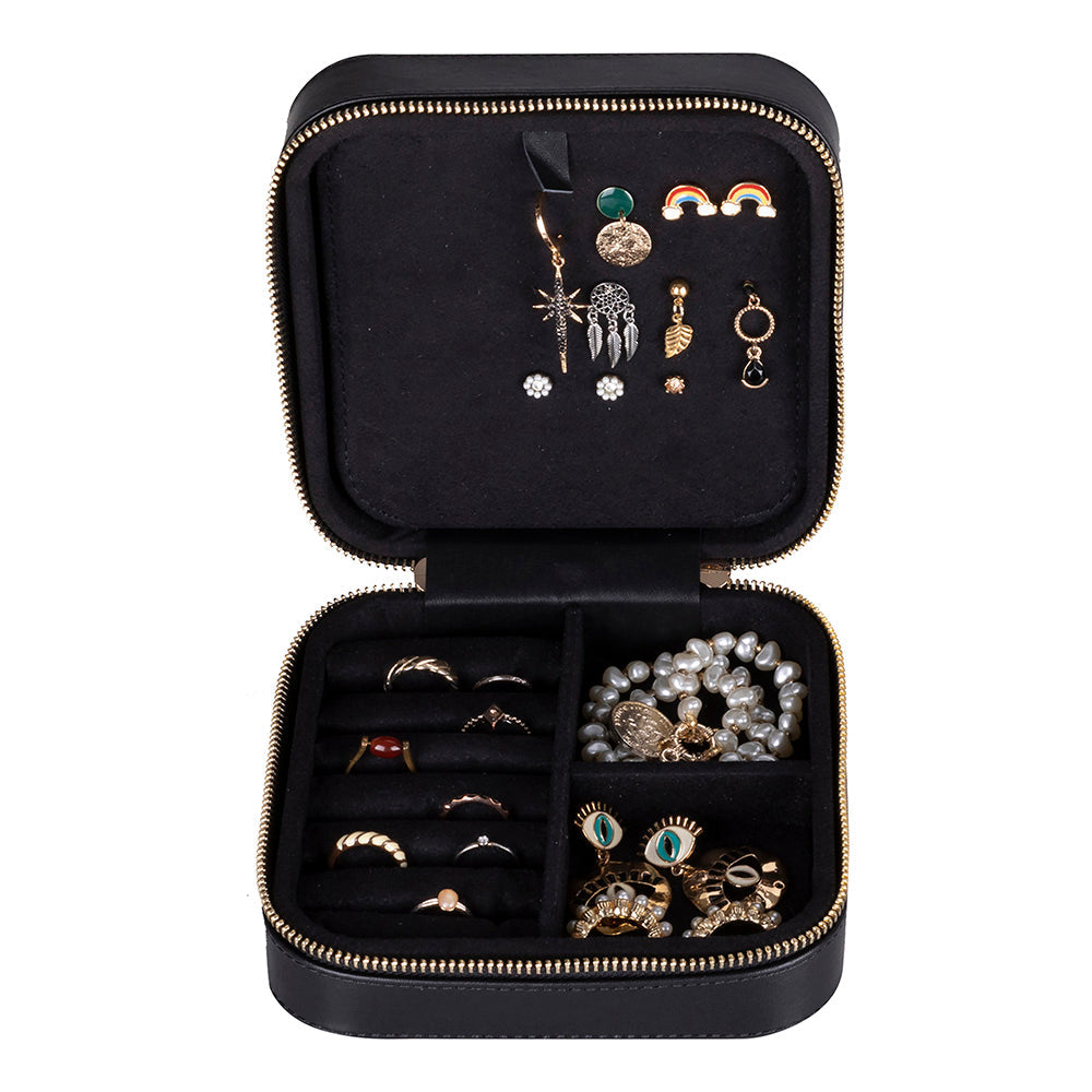 Amanda Leather Jewelry Box, Large Mizuri Leather