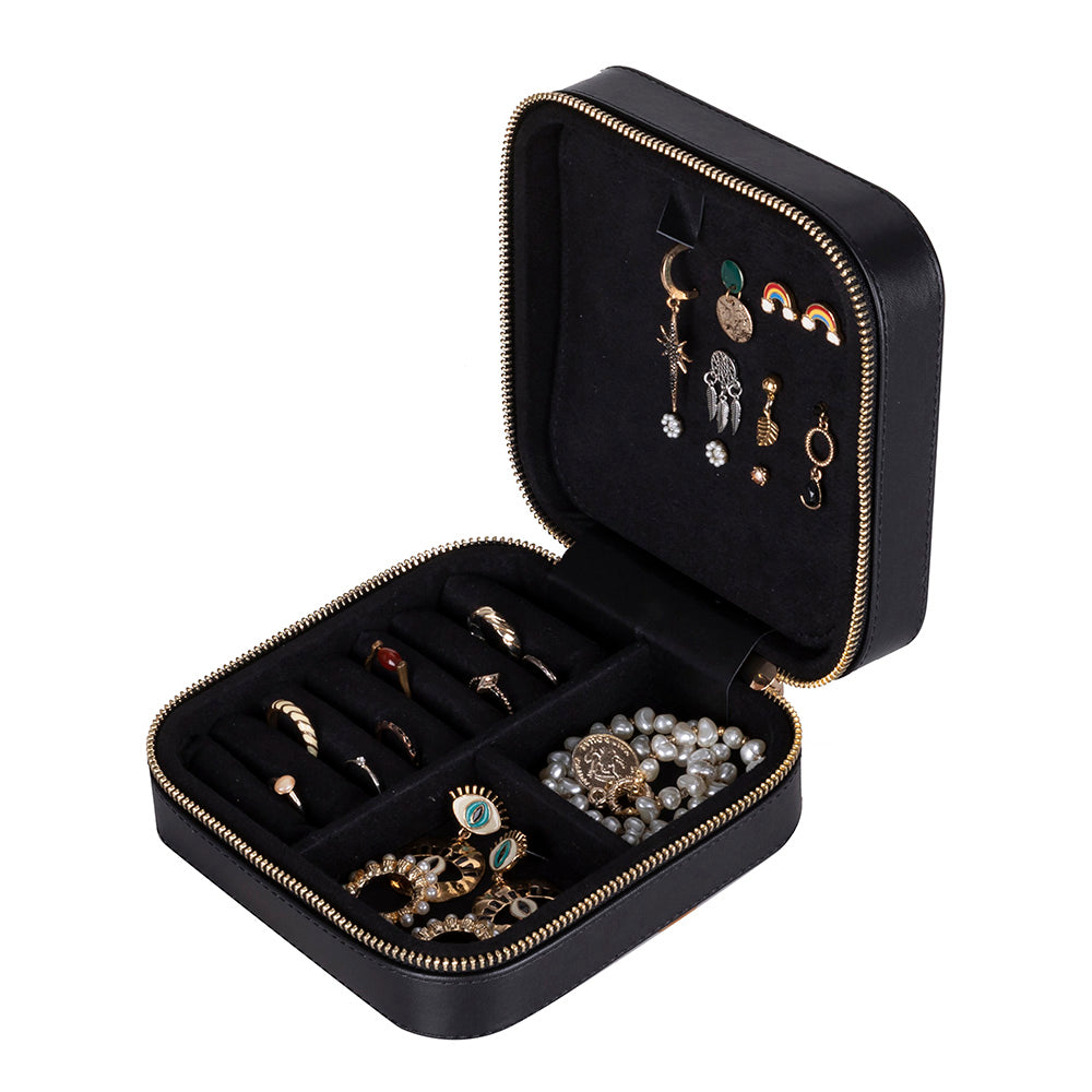 Amanda Leather Jewelry Box, Large Mizuri Leather