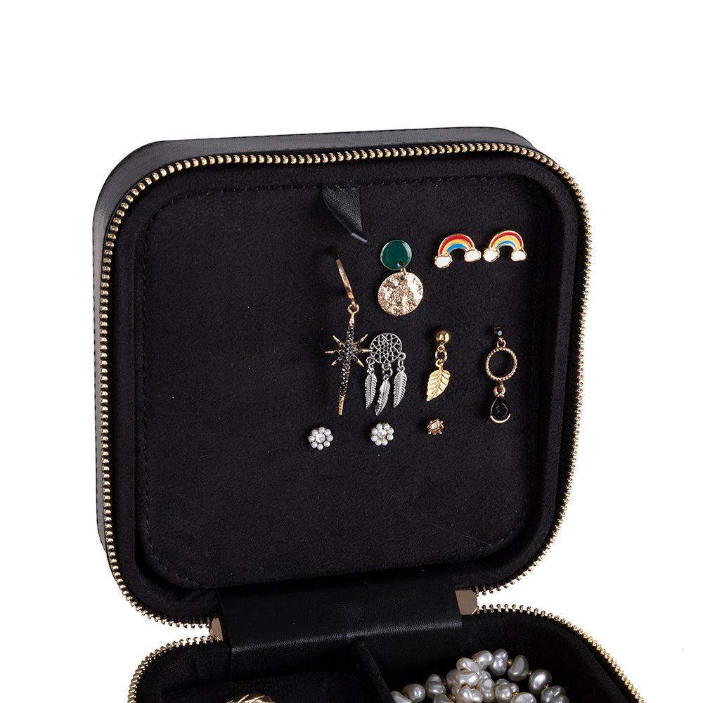 Amanda Leather Jewelry Box, Large Mizuri Leather