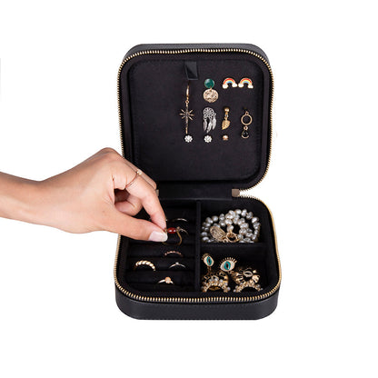 Amanda Leather Jewelry Box, Large Mizuri Leather