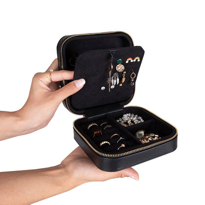 Amanda Leather Jewelry Box, Large Mizuri Leather