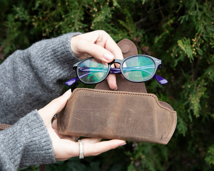 Riviera Leather Glasses Case Mizuri Leather