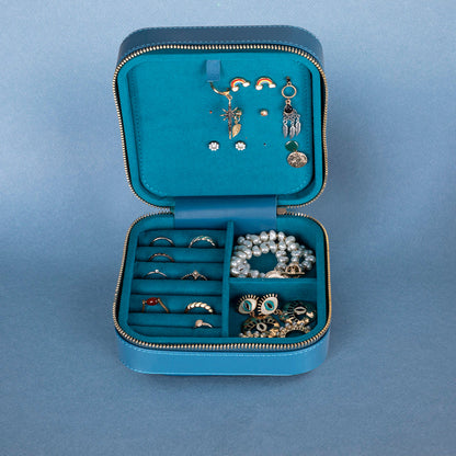 Amanda Leather Jewelry Box, Large Mizuri Leather