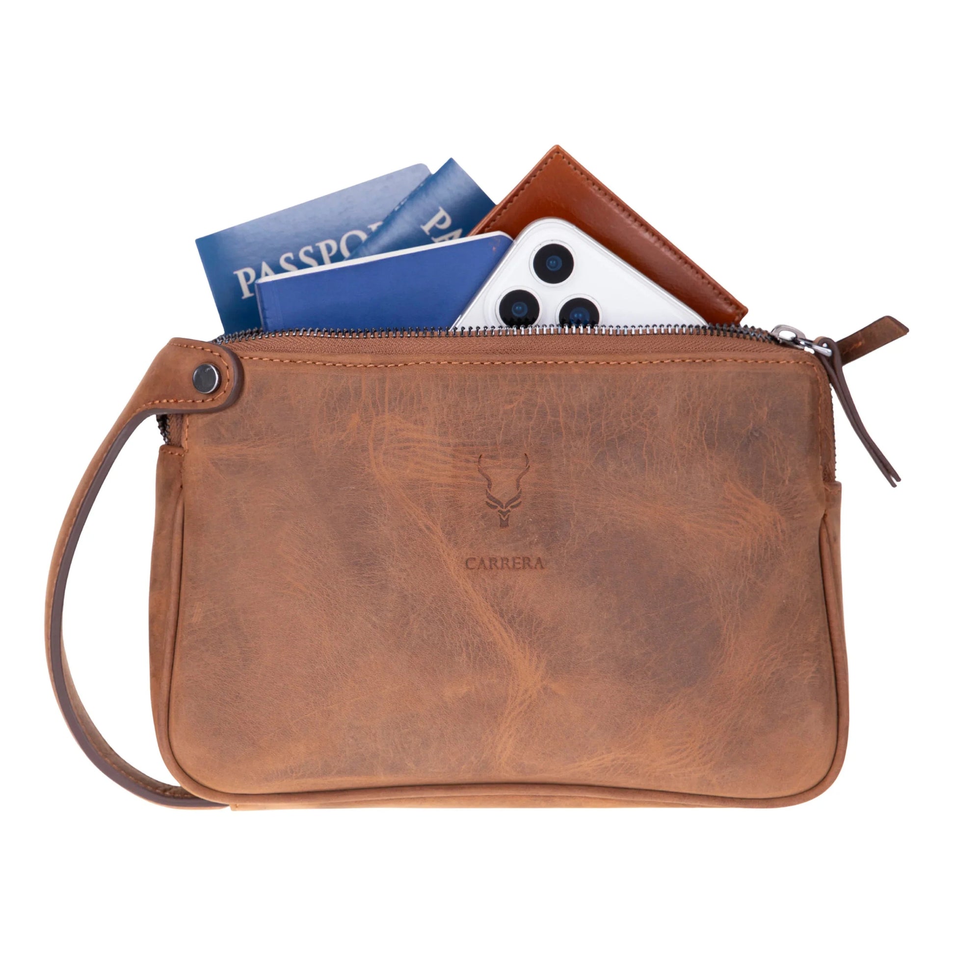 Carrera Valdiero Leather Men's Handbag Mizuri Leather