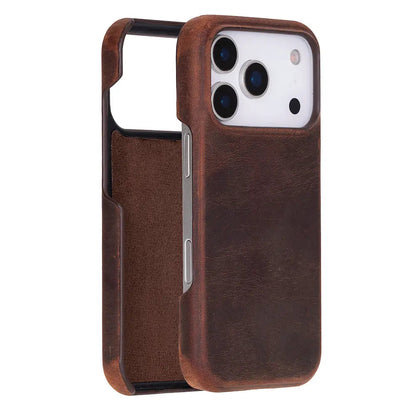 iPhone 17 Pro Full-Grain Leather Slim Case MagSafe – Ultimate Jacket Series Mizuri Leather