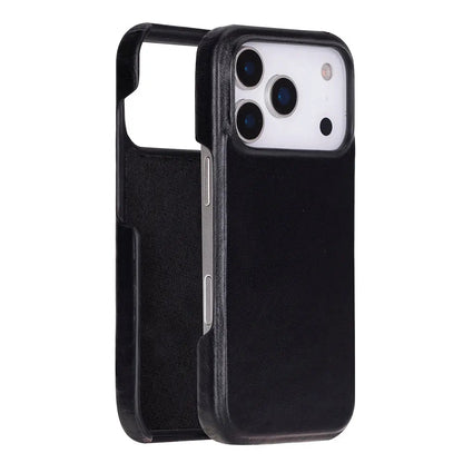 iPhone 17 Pro Full-Grain Leather Slim Case MagSafe – Ultimate Jacket Series Mizuri Leather