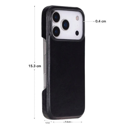 iPhone 17 Pro Full-Grain Leather Slim Case MagSafe – Ultimate Jacket Series Mizuri Leather