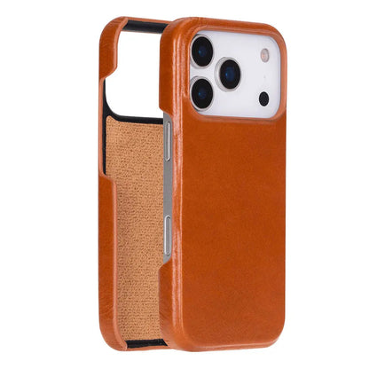 iPhone 17 Pro Full-Grain Leather Slim Case MagSafe – Ultimate Jacket Series Mizuri Leather