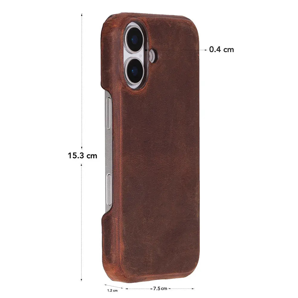 iPhone 17 Full-Grain Leather Slim Case MagSafe – Ultimate Jacket Series Mizuri Leather