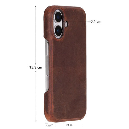 iPhone 17 Full-Grain Leather Slim Case MagSafe – Ultimate Jacket Series Mizuri Leather