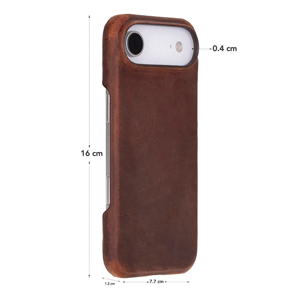 iPhone 17 Air Full-Grain Leather Slim Case MagSafe – Ultimate Jacket Series Mizuri Leather