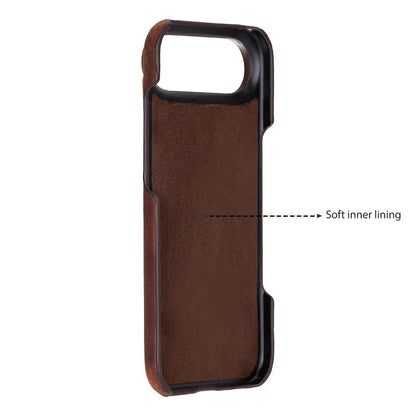 iPhone 17 Air Full-Grain Leather Slim Case MagSafe – Ultimate Jacket Series Mizuri Leather