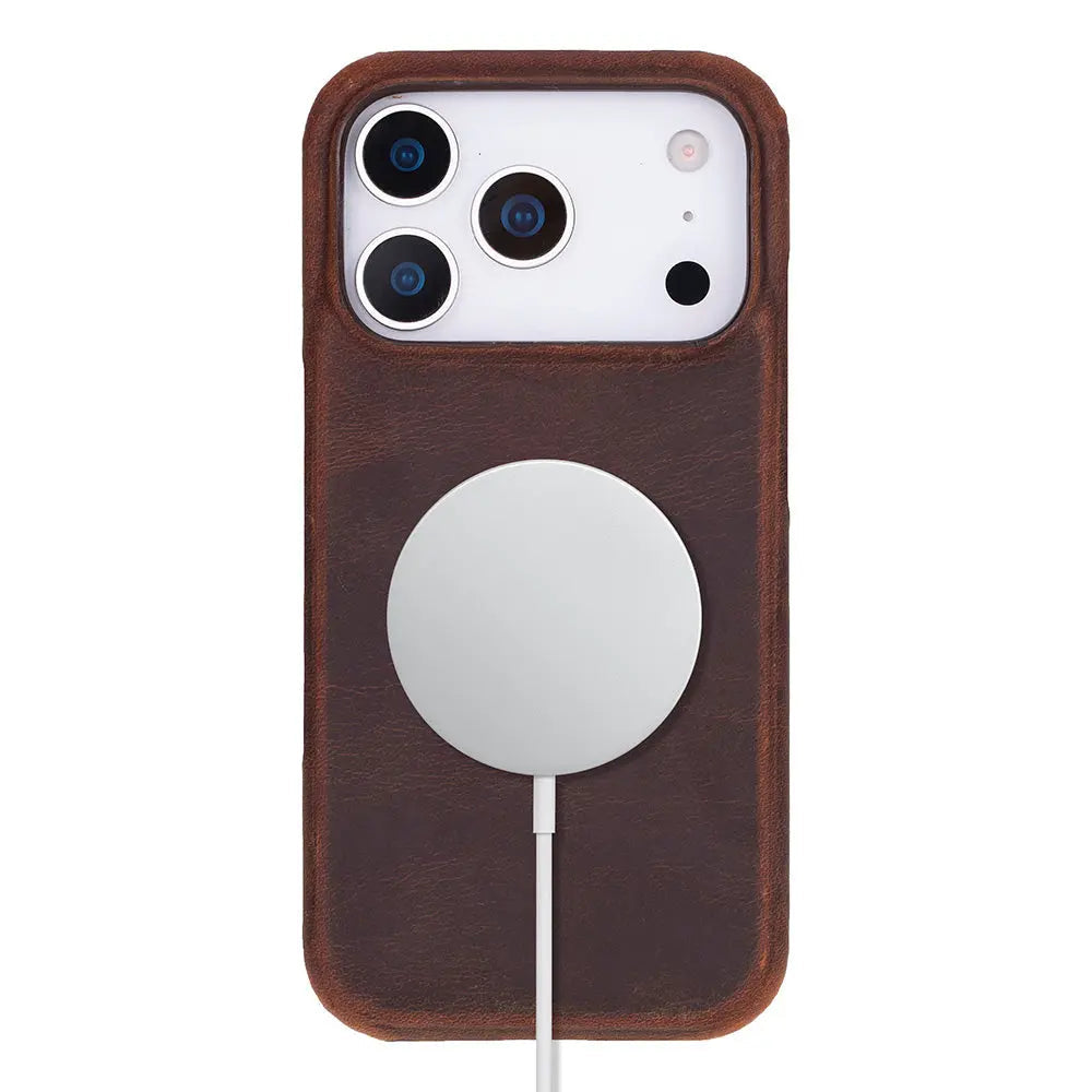 iPhone 17 Pro Max Full-Grain Leather Slim Case MagSafe – Ultimate Jacket Series Mizuri Leather