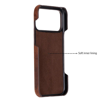 iPhone 17 Pro Max Full-Grain Leather Slim Case MagSafe – Ultimate Jacket Series Mizuri Leather