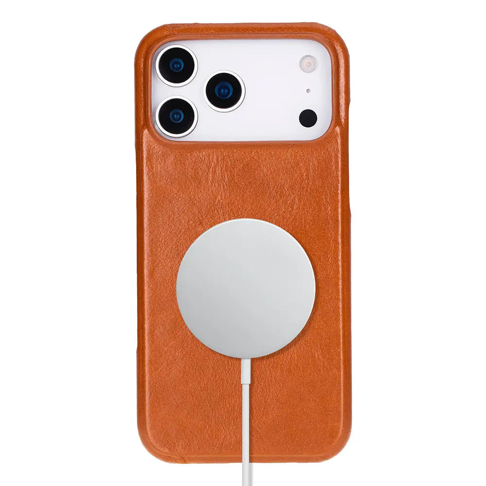 iPhone 17 Pro Max Full-Grain Leather Slim Case MagSafe – Ultimate Jacket Series Mizuri Leather