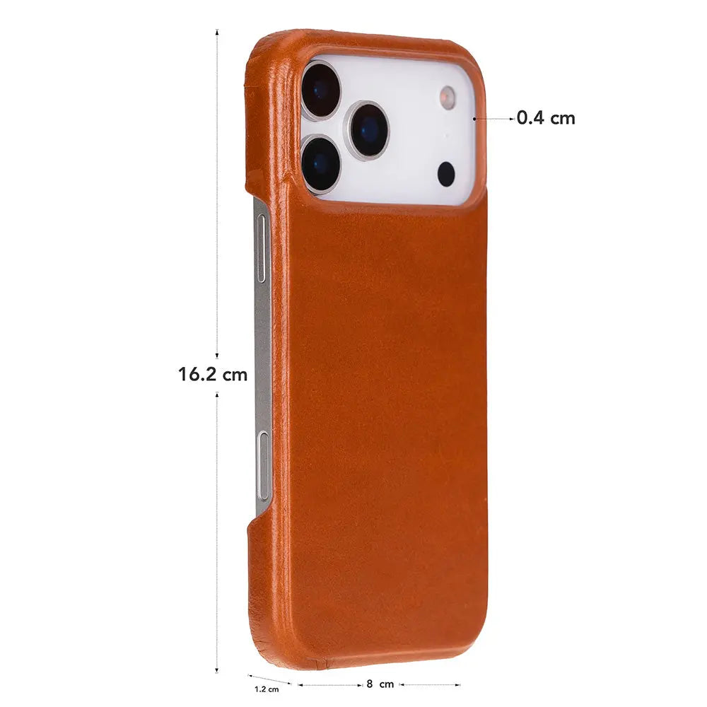 iPhone 17 Pro Max Full-Grain Leather Slim Case MagSafe – Ultimate Jacket Series Mizuri Leather
