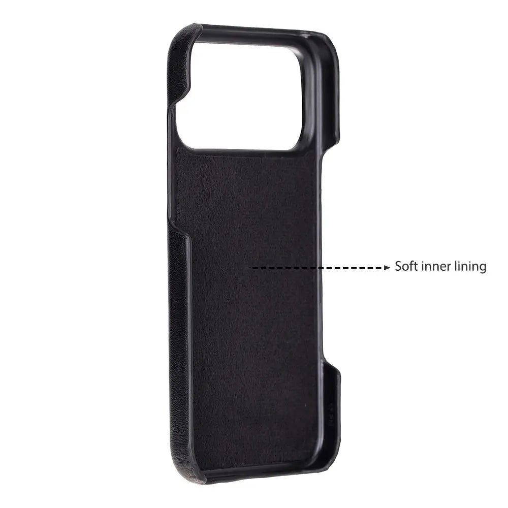 iPhone 17 Pro Max Full-Grain Leather Slim Case MagSafe – Ultimate Jacket Series Mizuri Leather