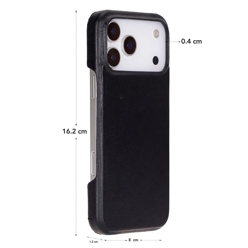 iPhone 17 Pro Max Full-Grain Leather Slim Case MagSafe – Ultimate Jacket Series Mizuri Leather