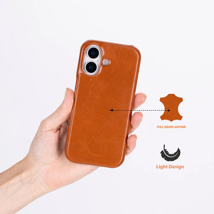 iPhone 17 Full-Grain Leather Slim Case MagSafe – Ultimate Jacket Series Mizuri Leather