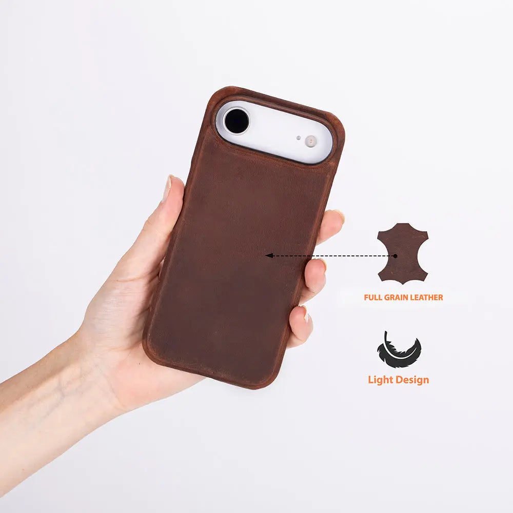 iPhone 17 Air Full-Grain Leather Slim Case MagSafe – Ultimate Jacket Series Mizuri Leather