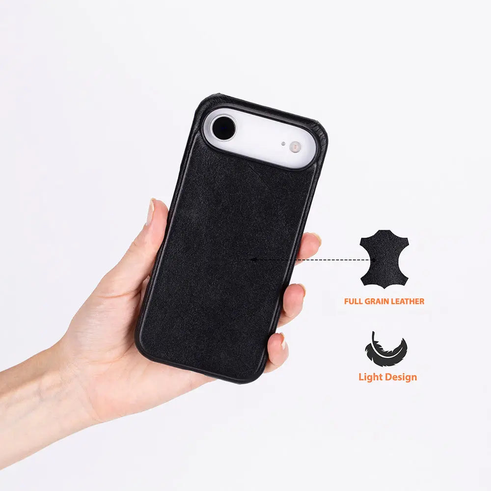 iPhone 17 Air Full-Grain Leather Slim Case MagSafe – Ultimate Jacket Series Mizuri Leather