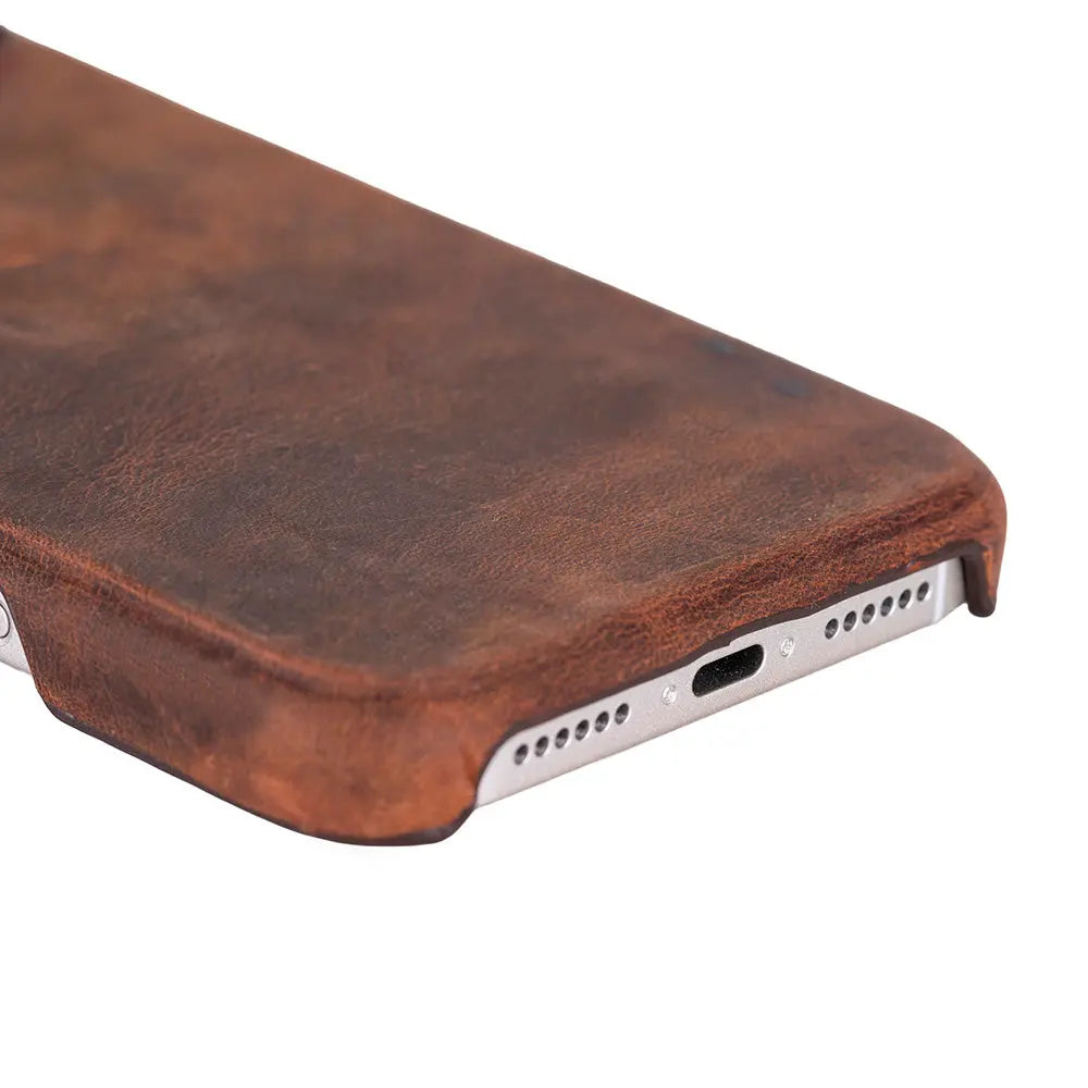 iPhone 17 Pro Max Full-Grain Leather Slim Case MagSafe – Ultimate Jacket Series Mizuri Leather