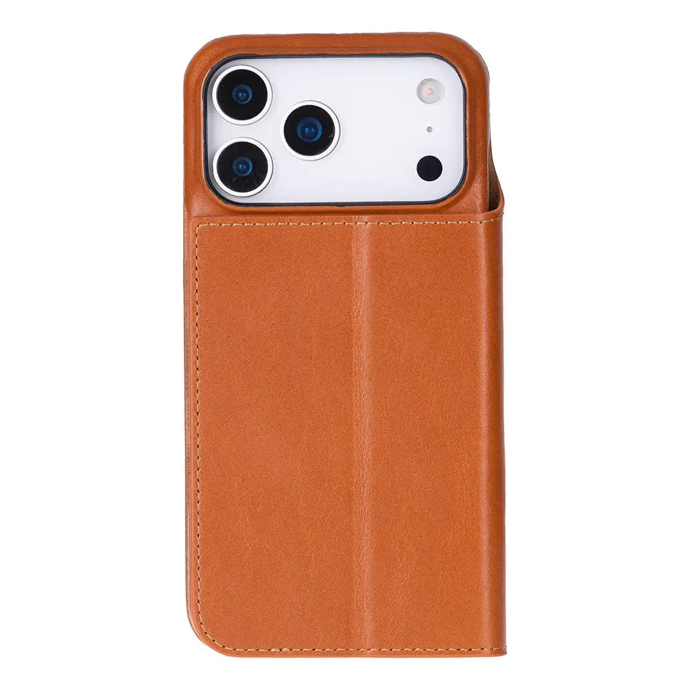 iPhone 17 Pro Max Genuine Leather Folio Case – Sonat Series Mizuri Leather