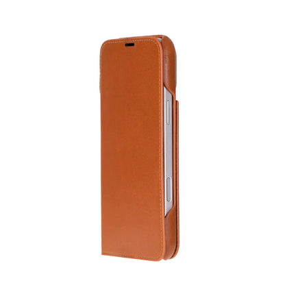 iPhone 17 Pro Max Genuine Leather Folio Case – Sonat Series Mizuri Leather