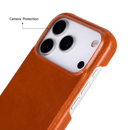 iPhone 17 Pro Full-Grain Leather Slim Case MagSafe – Ultimate Jacket Series Mizuri Leather