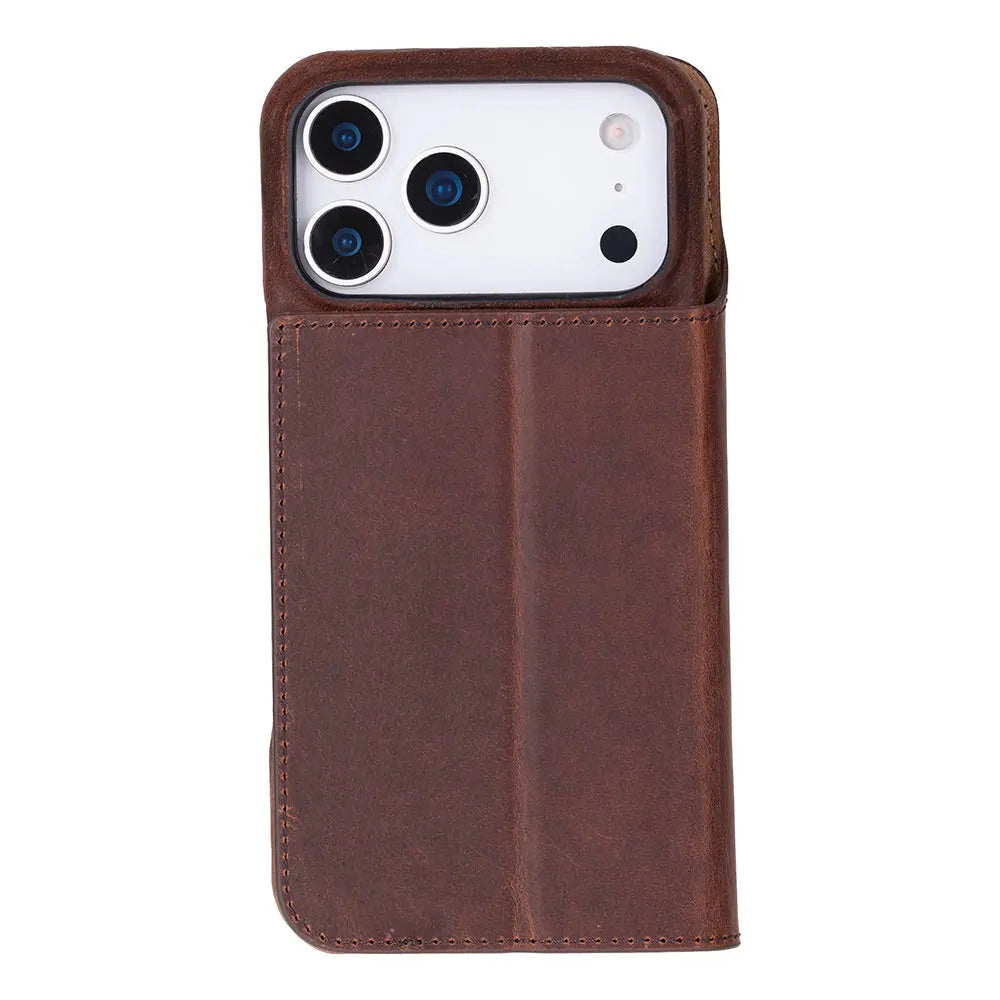 iPhone 17 Pro Genuine Leather Folio Case – Sonat Series Mizuri Leather