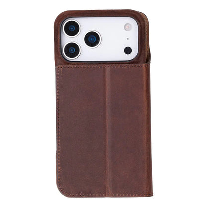 iPhone 17 Pro Max Genuine Leather Folio Case – Sonat Series Mizuri Leather