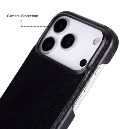 iPhone 17 Pro Full-Grain Leather Slim Case MagSafe – Ultimate Jacket Series Mizuri Leather