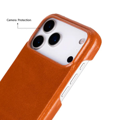 iPhone 17 Pro Max Full-Grain Leather Slim Case MagSafe – Ultimate Jacket Series Mizuri Leather