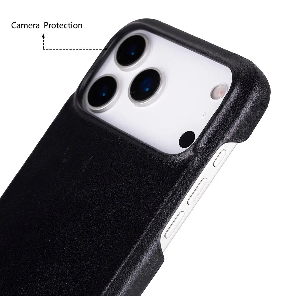 iPhone 17 Pro Max Full-Grain Leather Slim Case MagSafe – Ultimate Jacket Series Mizuri Leather
