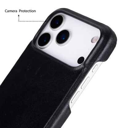 iPhone 17 Pro Max Full-Grain Leather Slim Case MagSafe – Ultimate Jacket Series Mizuri Leather