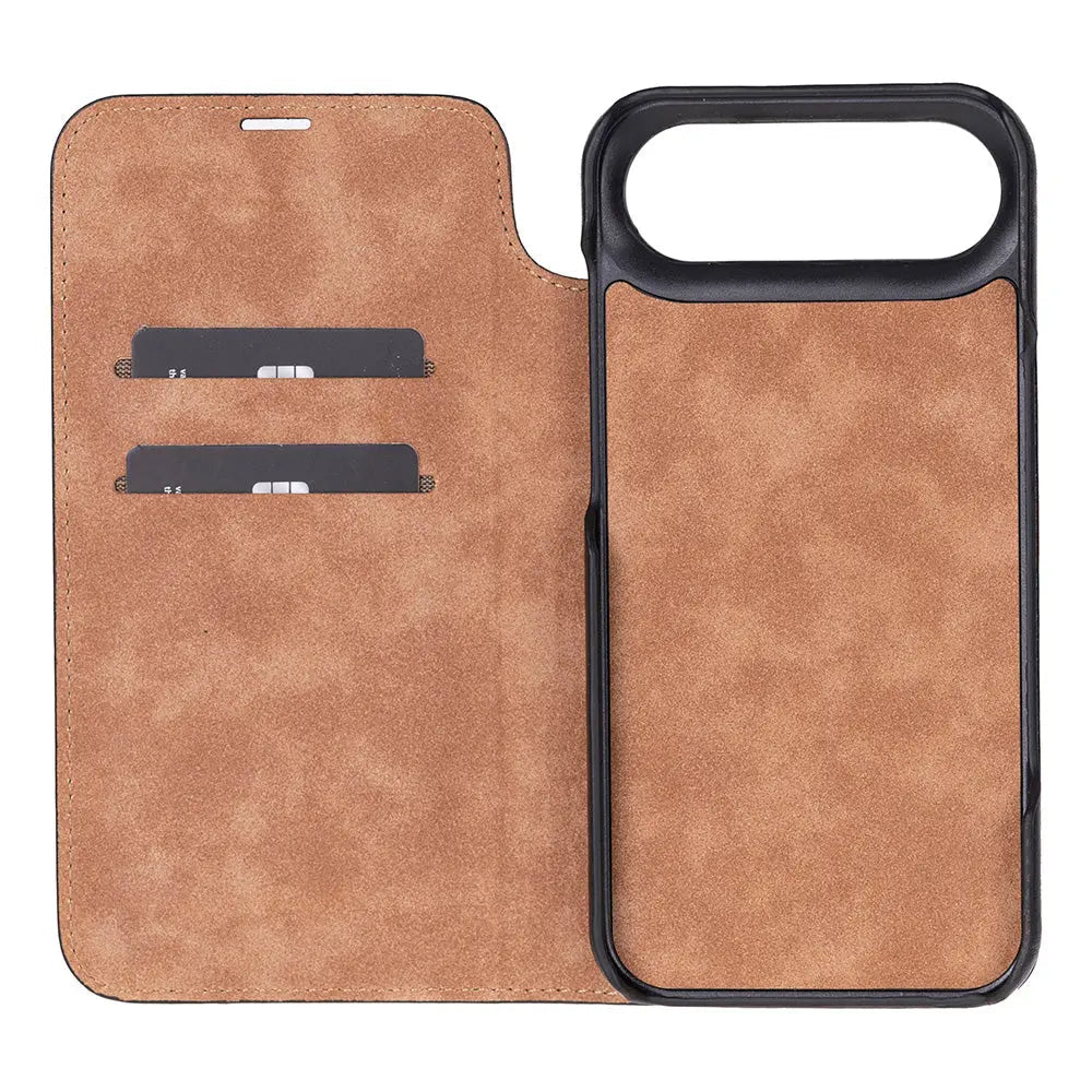 iPhone 17 Air Genuine Leather Folio Case – Sonat Series Mizuri Leather