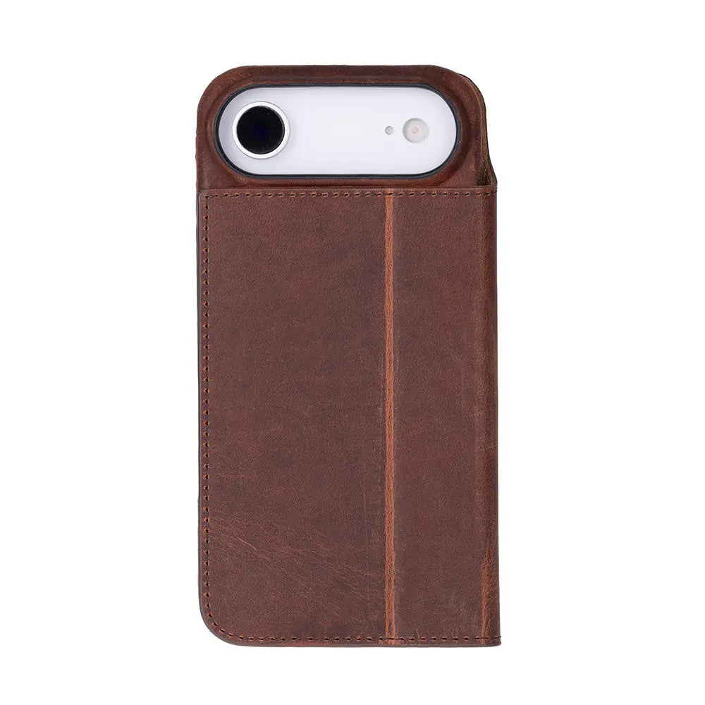 iPhone 17 Air Genuine Leather Folio Case – Sonat Series Mizuri Leather