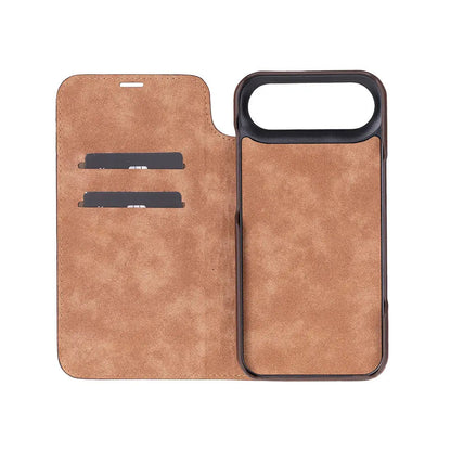 iPhone 17 Air Genuine Leather Folio Case – Sonat Series Mizuri Leather