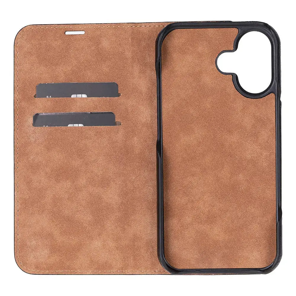iPhone 17 Genuine Leather Folio Case – Sonat Series Mizuri Leather