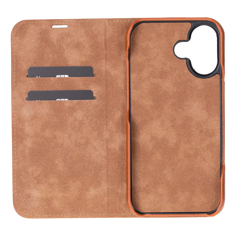 iPhone 17 Genuine Leather Folio Case – Sonat Series Mizuri Leather