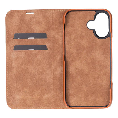 iPhone 17 Genuine Leather Folio Case – Sonat Series Mizuri Leather