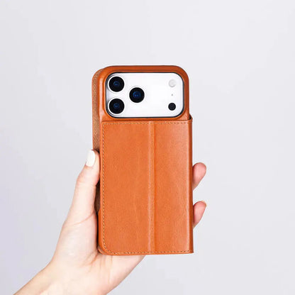 iPhone 17 Pro Genuine Leather Folio Case – Sonat Series Mizuri Leather
