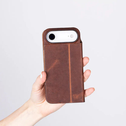 iPhone 17 Air Genuine Leather Folio Case – Sonat Series Mizuri Leather