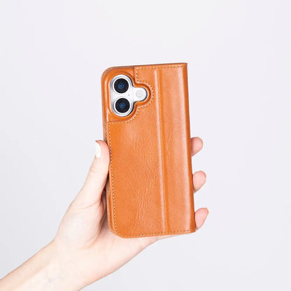 iPhone 17 Genuine Leather Folio Case – Sonat Series Mizuri Leather