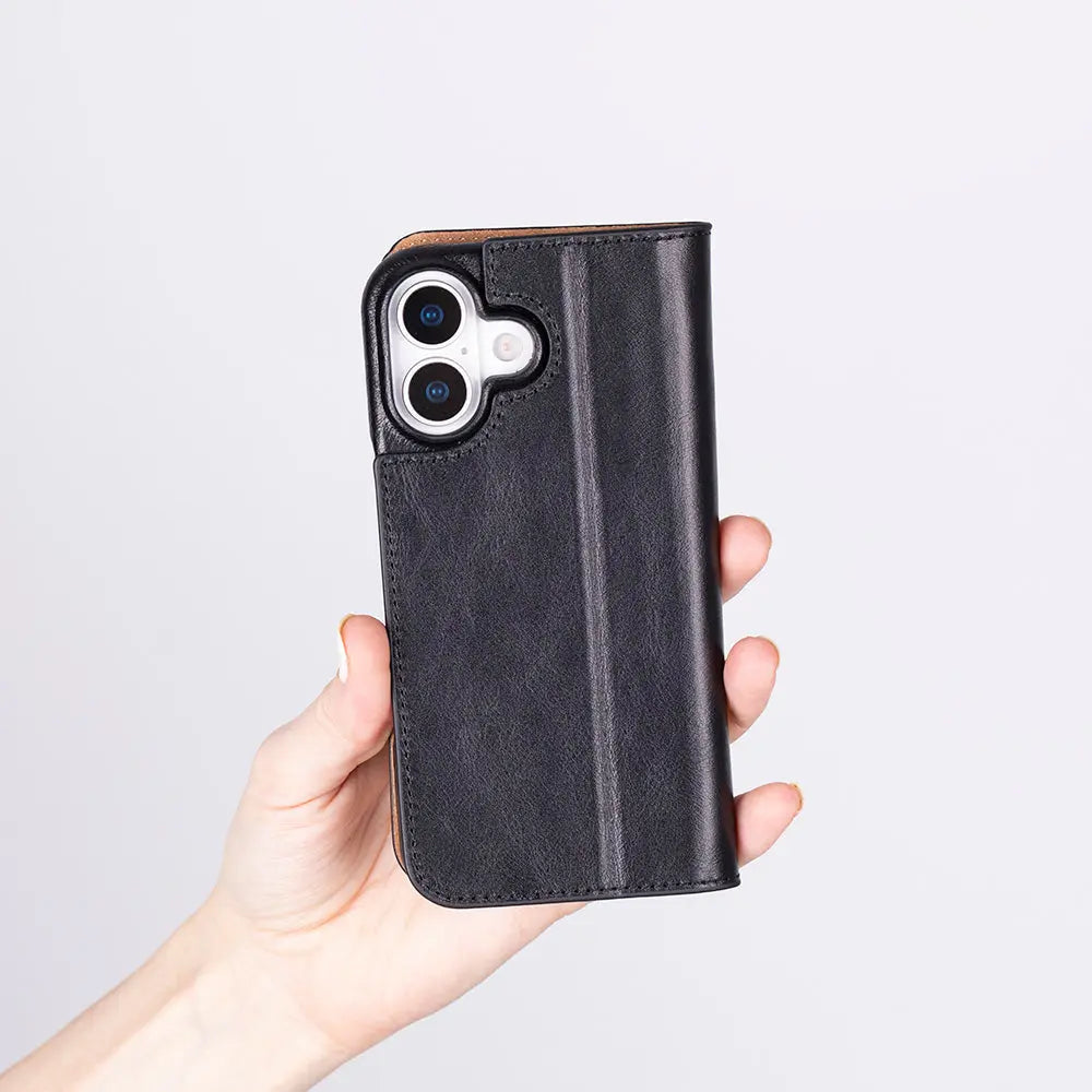 iPhone 17 Genuine Leather Folio Case – Sonat Series Mizuri Leather