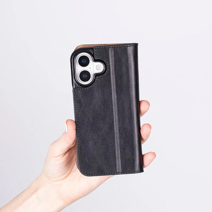 iPhone 17 Genuine Leather Folio Case – Sonat Series Mizuri Leather