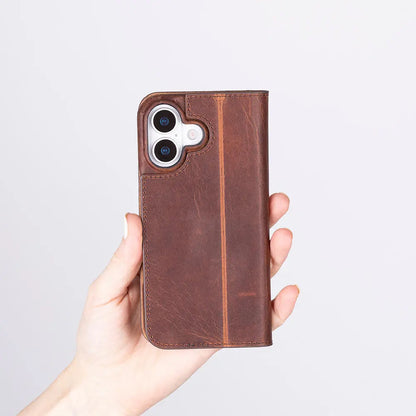 iPhone 17 Genuine Leather Folio Case – Sonat Series Mizuri Leather