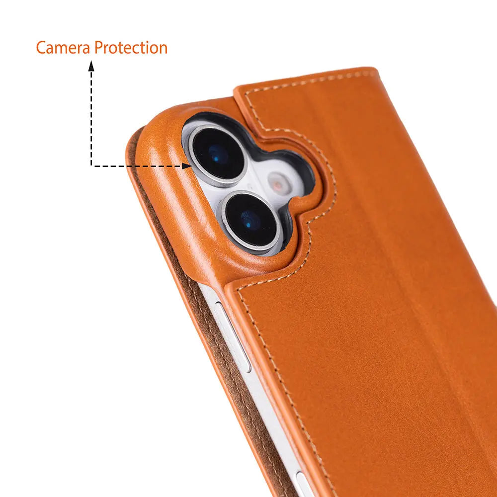 iPhone 17 Genuine Leather Folio Case – Sonat Series Mizuri Leather