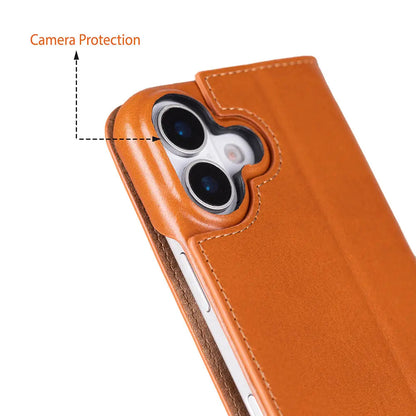 iPhone 17 Genuine Leather Folio Case – Sonat Series Mizuri Leather